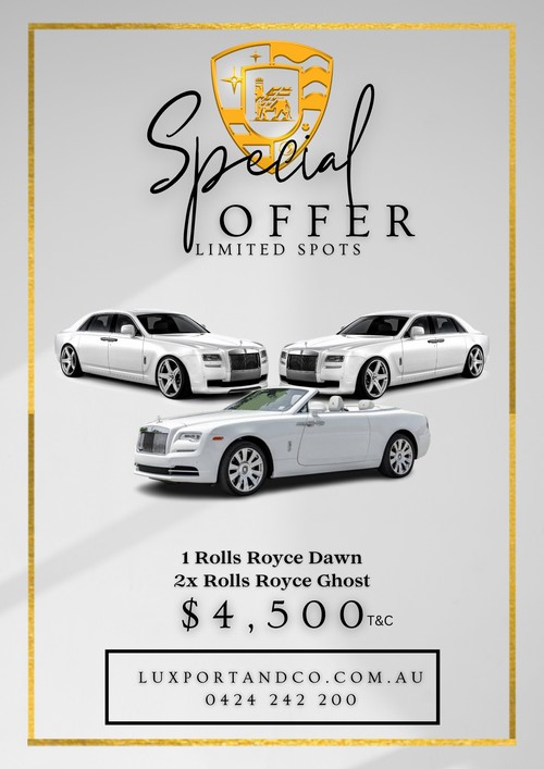 Luxury wedding car hire sydney